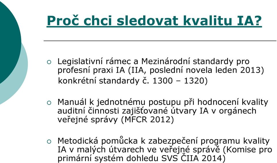 konkrétní standardy č.
