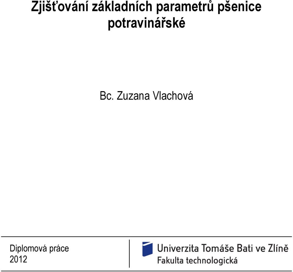 potravinářské Bc.