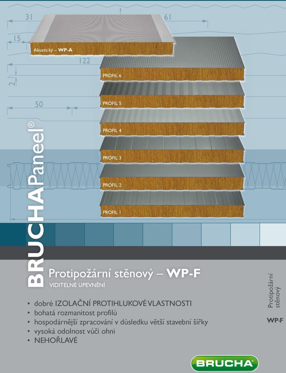 PROTIHLUKOVÉ VLASTNOSTI bohatá rozmanitost profilů hospodárnější zpracování v