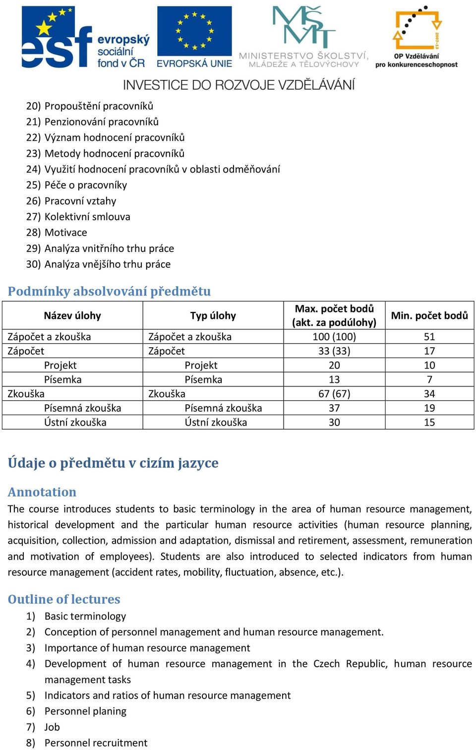 za podúlohy) Min.