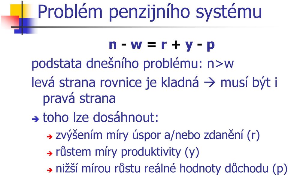 strana toho lze dosáhnout: zvýšením míry úspor a/nebo zdanění (r)