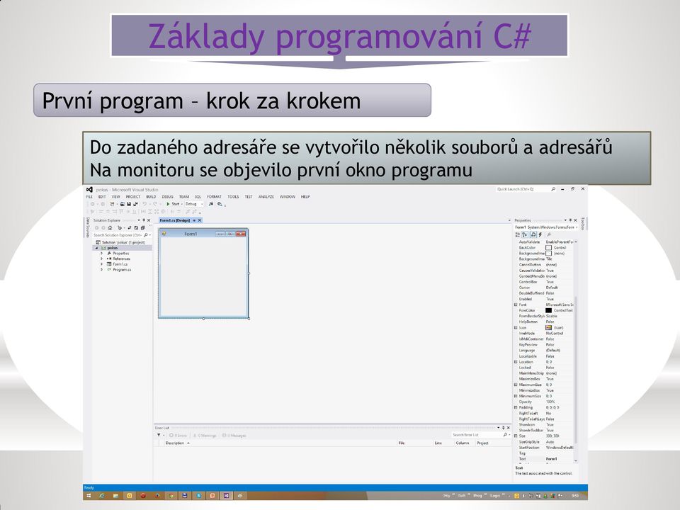 několik souborů a adresářů Na