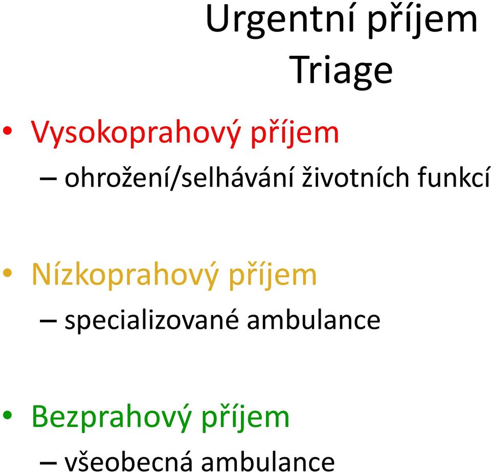 funkcí Nízkoprahový příjem