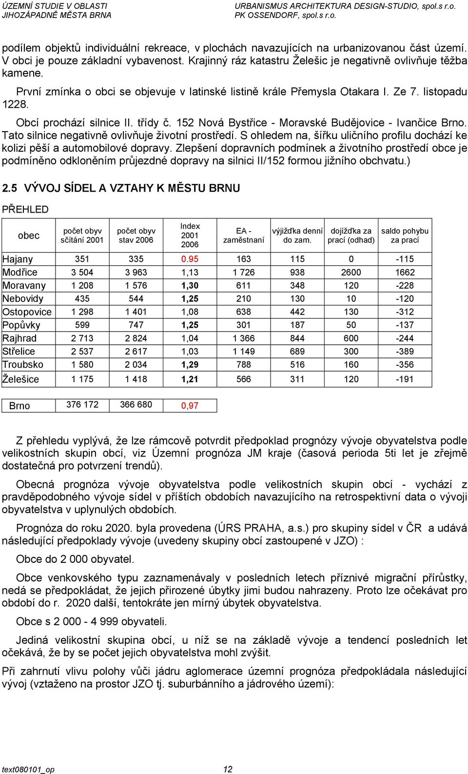 Tato silnice negativně ovlivňuje životní prostředí. S ohledem na, šířku uličního profilu dochází ke kolizi pěší a automobilové dopravy.