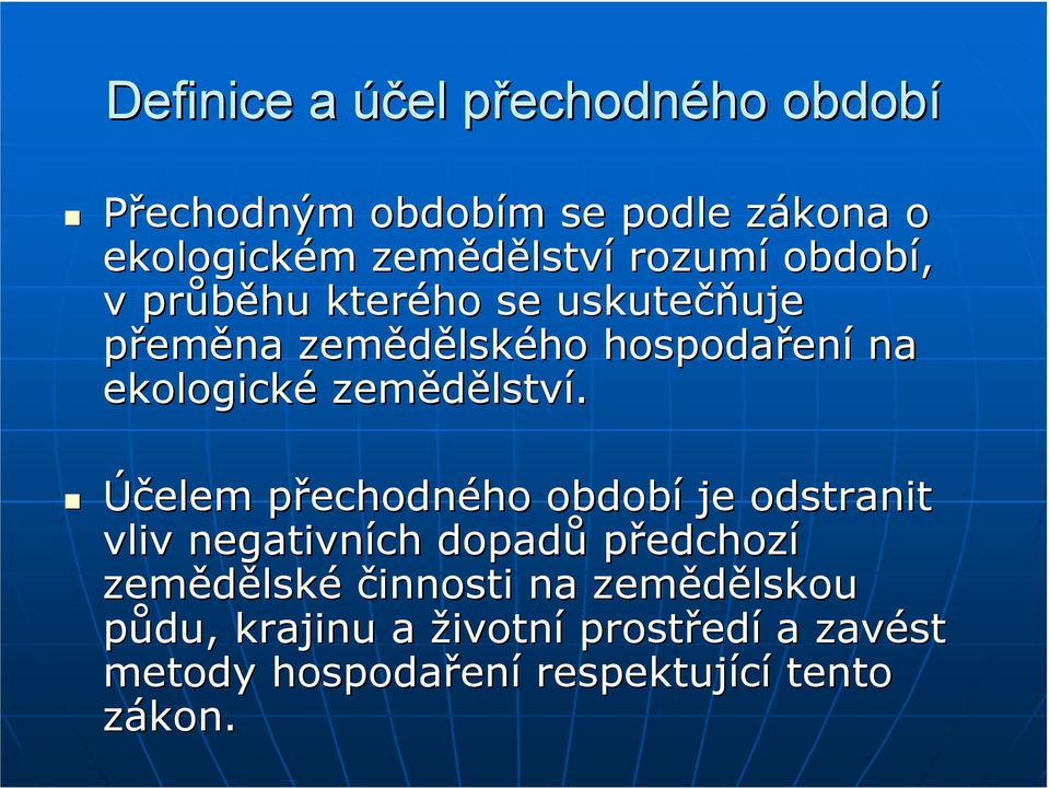 zemědělství.