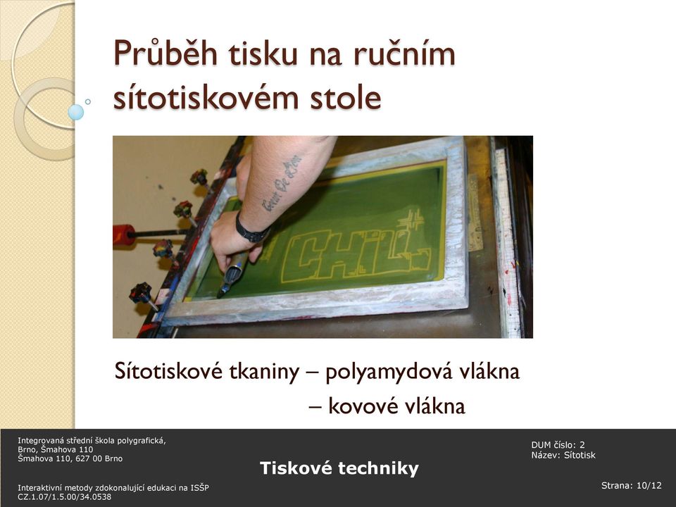 Sítotiskové tkaniny