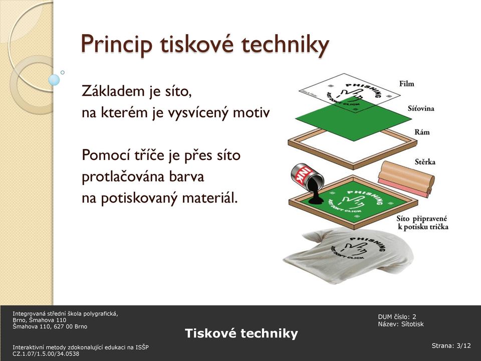 Pomocí tříče je přes síto protlačována