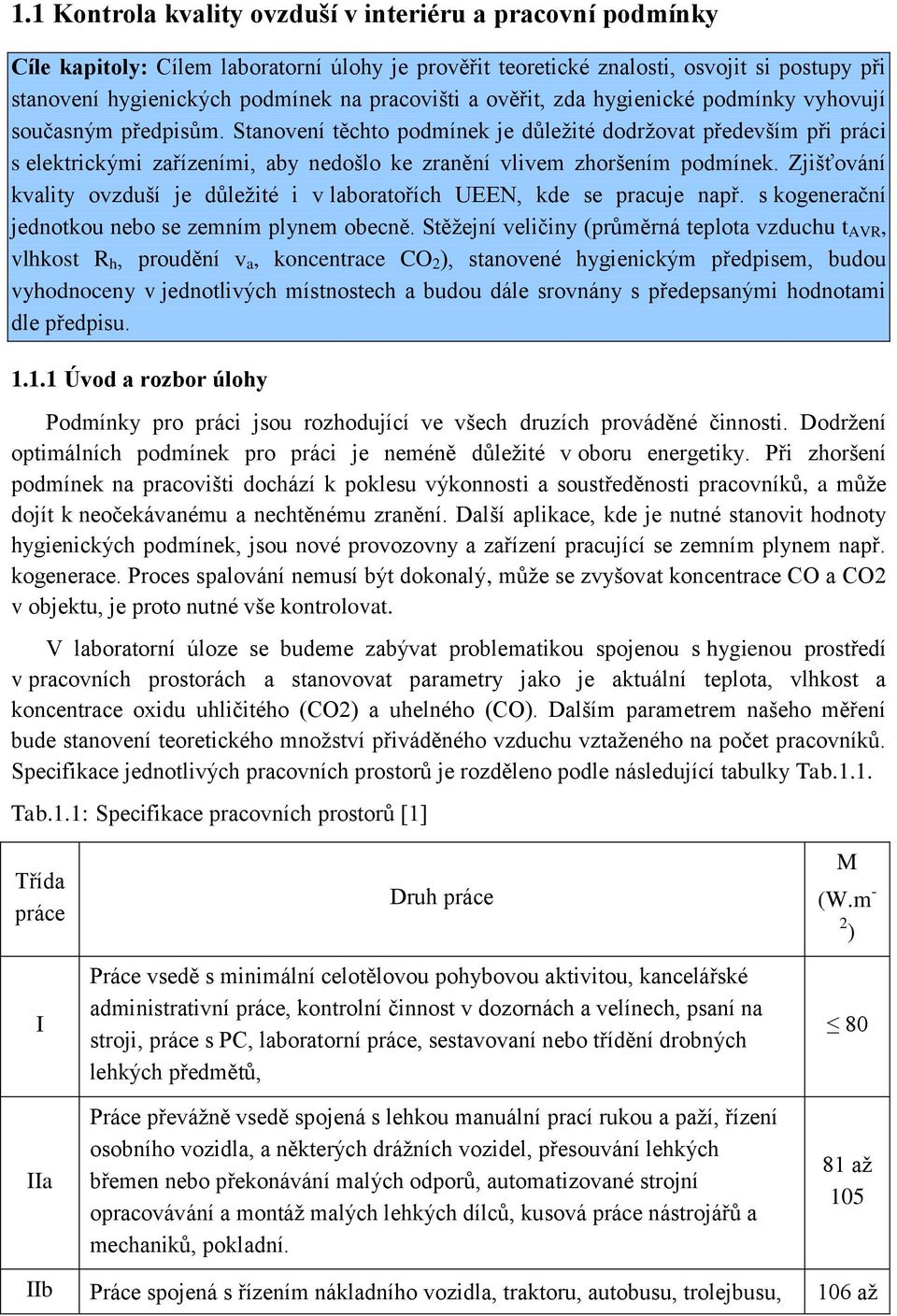 Stanovení těchto podmínek je důležité dodržovat především při práci s elektrickými zařízeními, aby nedošlo ke zranění vlivem zhoršením podmínek.