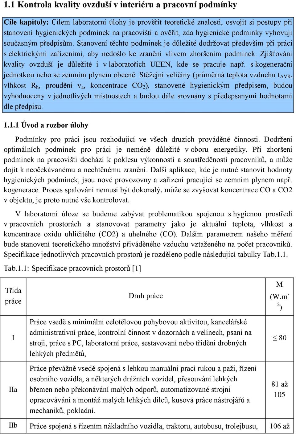 Stanovení těchto podmínek je důležité dodržovat především při práci s elektrickými zařízeními, aby nedošlo ke zranění vlivem zhoršením podmínek.