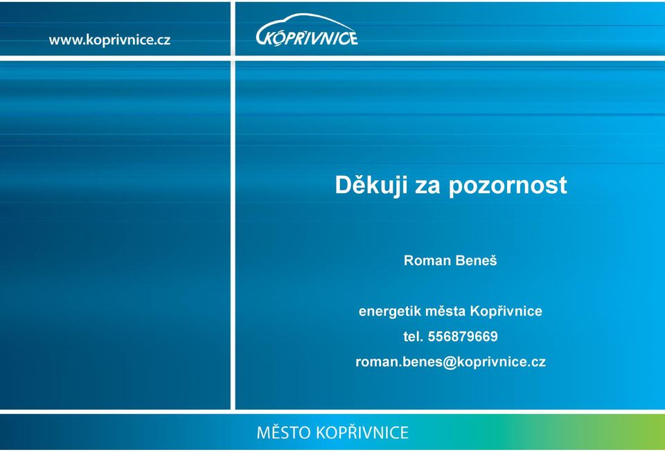 města Kopřivnice tel.