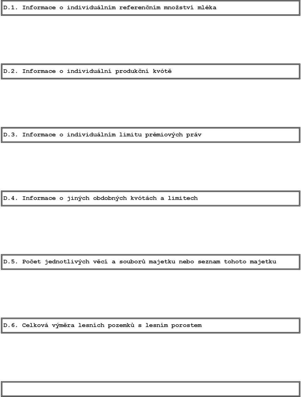 Informace o individuálním limitu prémiových práv D.4.