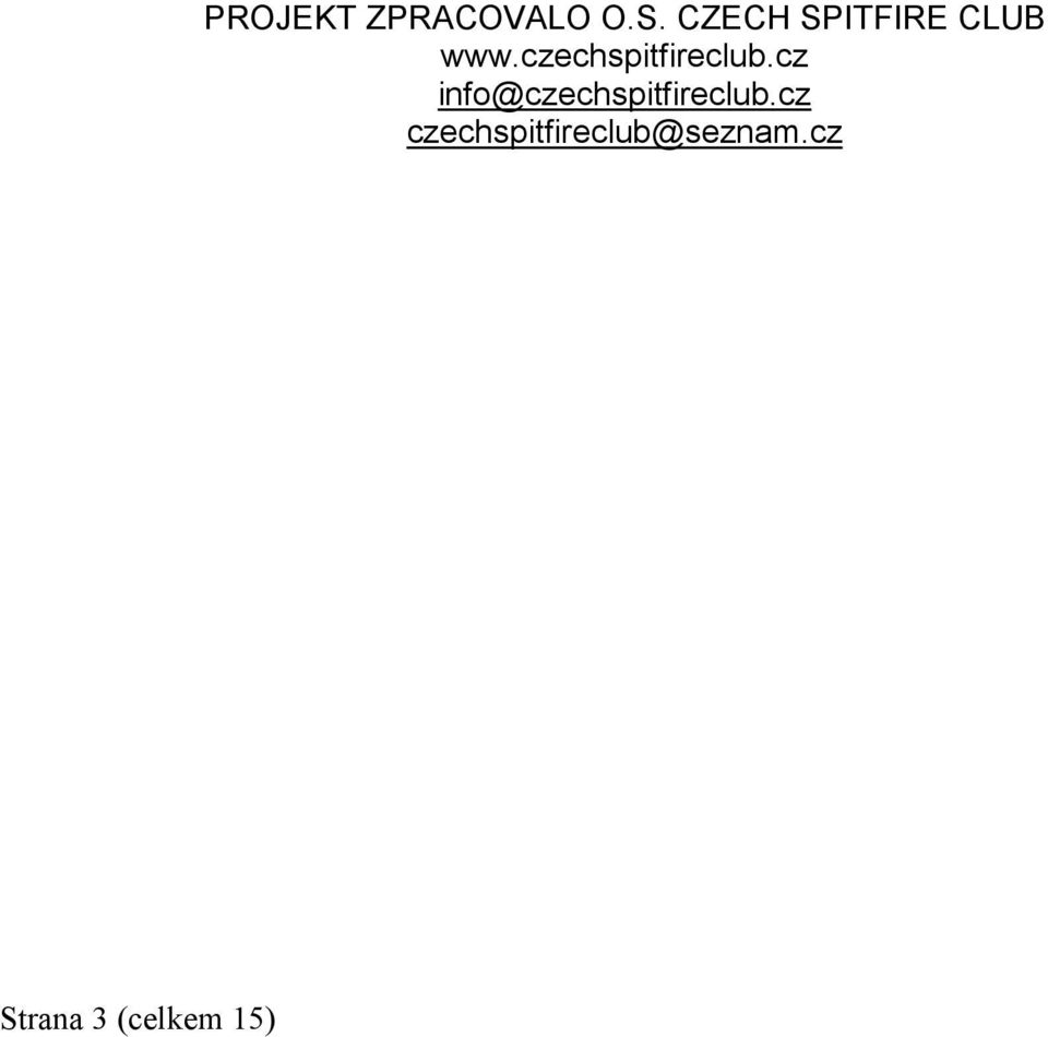 CZECH SPITFIRE CLUB www.