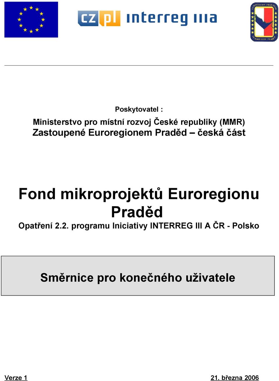 Euroregionu Praděd Opatření 2.