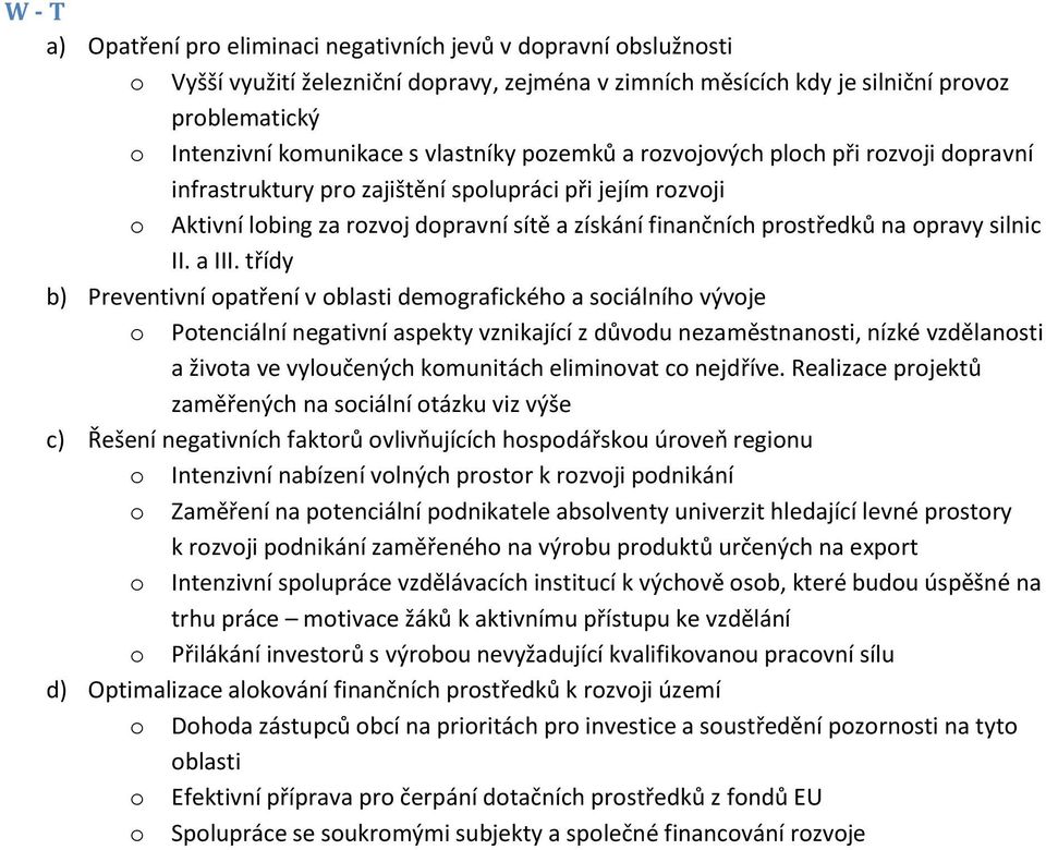 silnic II. a III.