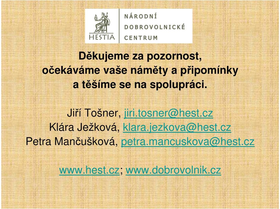 cz Klára Ježková, klara.jezkova@hest.