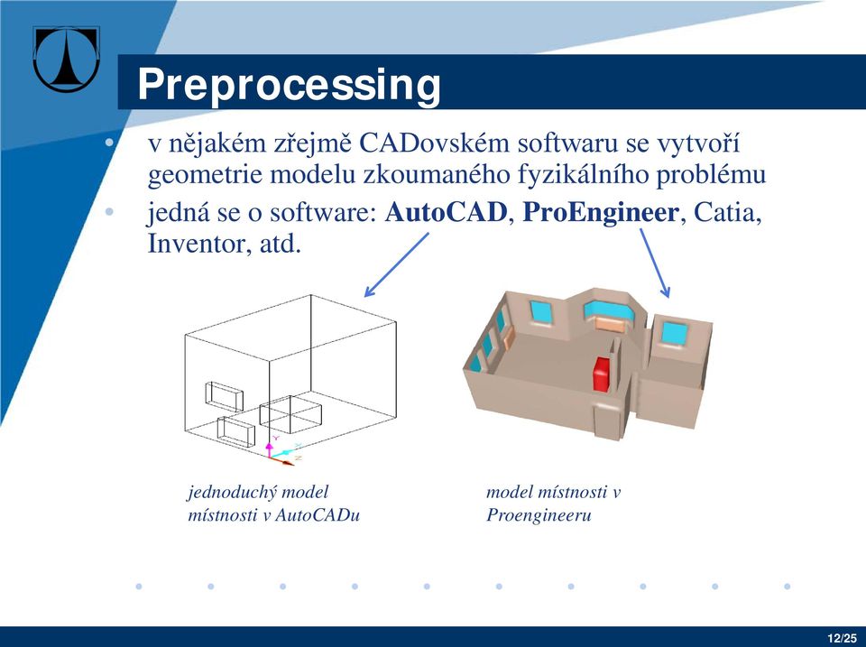 software: AutoCAD, ProEngineer, Catia, Inventor, atd.