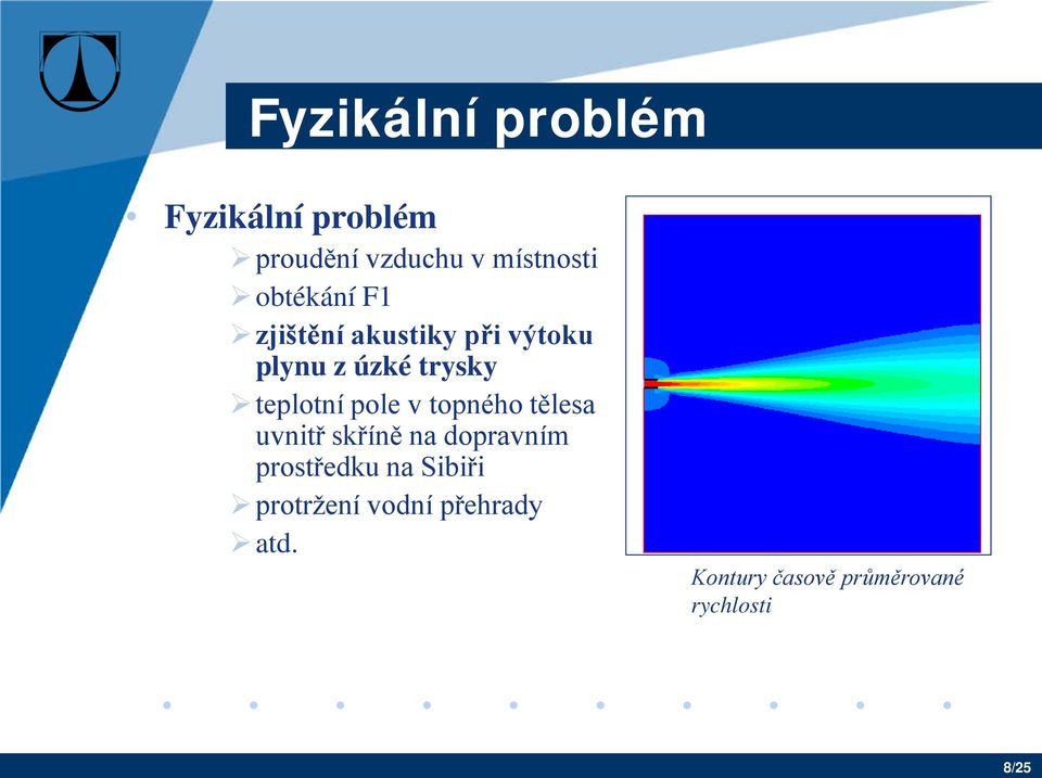 teplotní pole v topného tělesa uvnitř skříně na dopravním prostředku