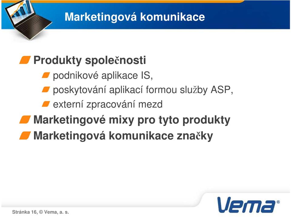 externí zpracování mezd Marketingové mixy pro tyto