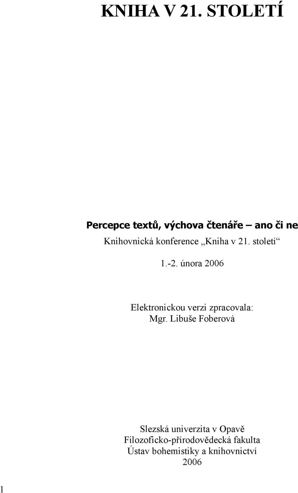 konference Kniha v 21. století 1.-2.