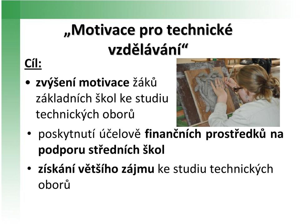 poskytnutí účelově finančních prostředků na podporu