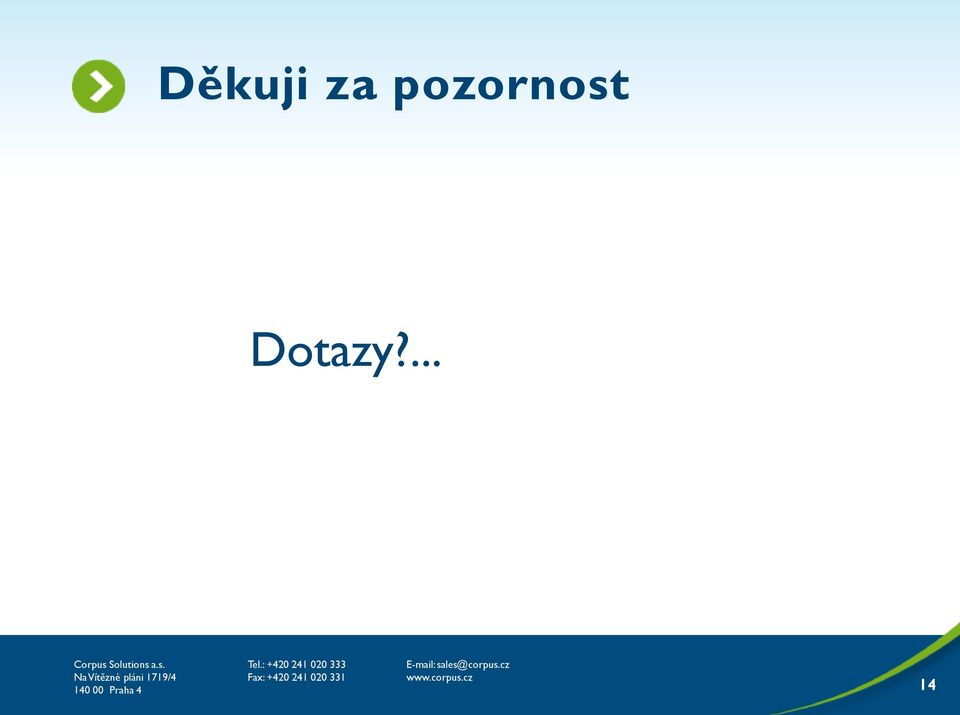 Dotazy?