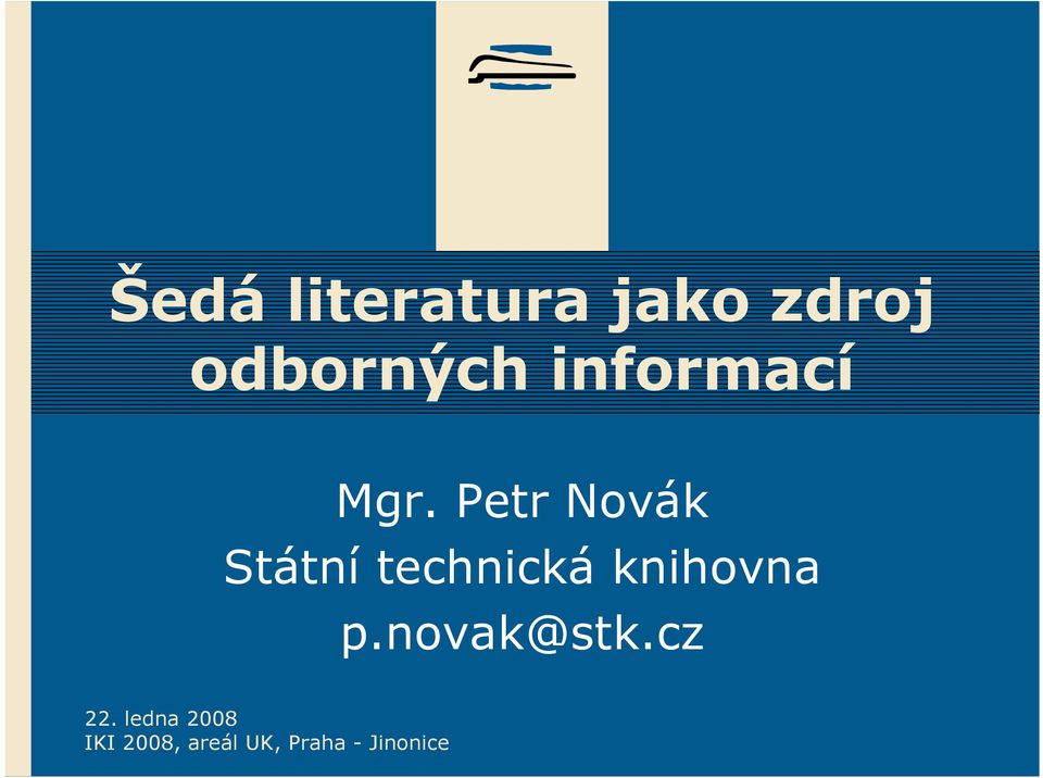 Petr Novák Státní technická knihovna p.
