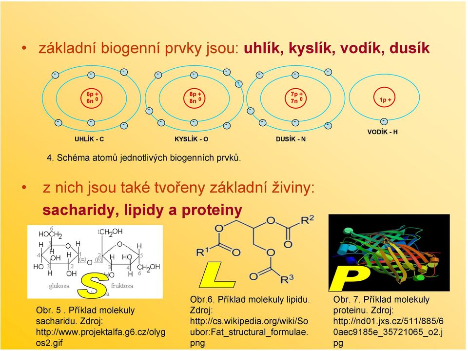 Příklad molekuly sacharidu. Zdroj: http://www.projektalfa.g6.cz/olyg os2.gif Obr.6. Příklad molekuly lipidu. Zdroj: http://cs.