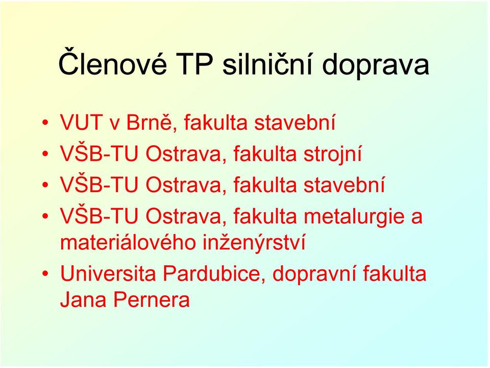 stavební VŠB-TU Ostrava, fakulta metalurgie a