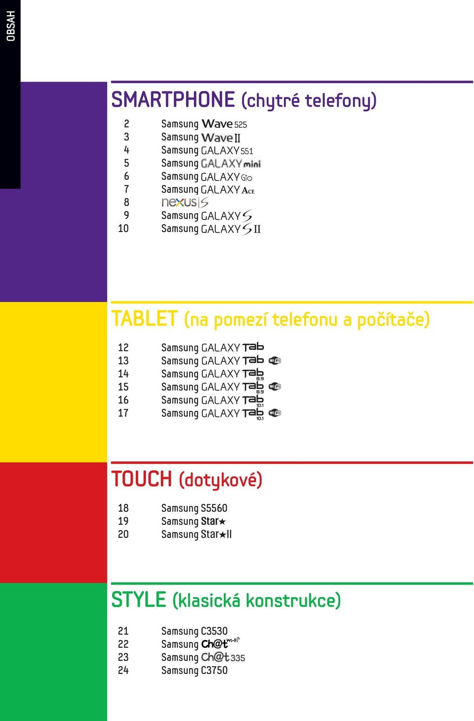Samsung 14 Samsung 15 Samsung 16 Samsung 17 Samsung TOUCH (dotykové) 18 Samsung S5560 19
