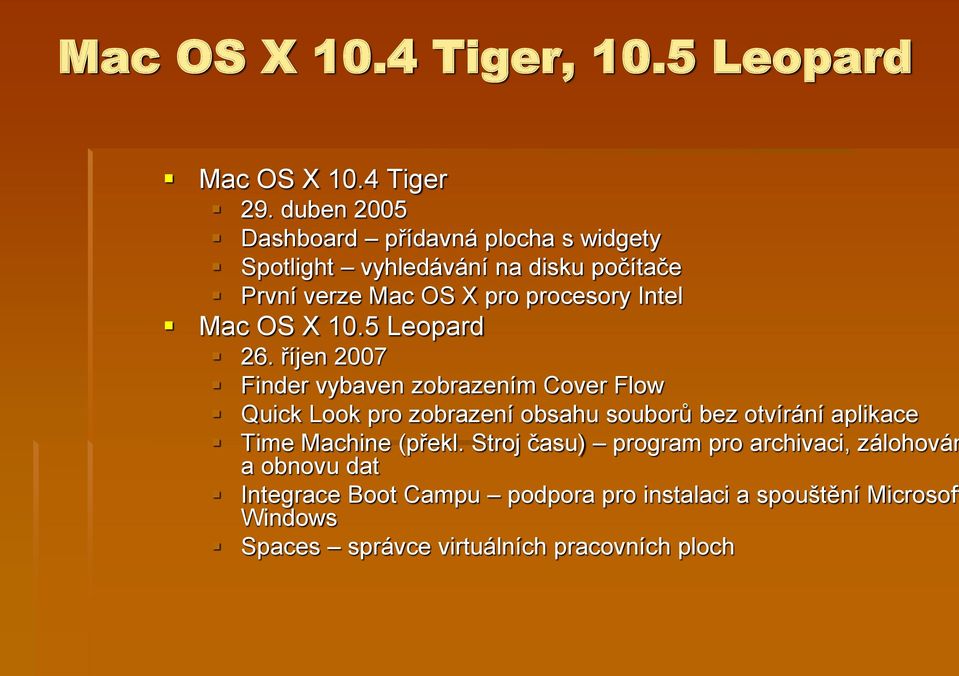 Mac OS X 10.5 Leopard 26.
