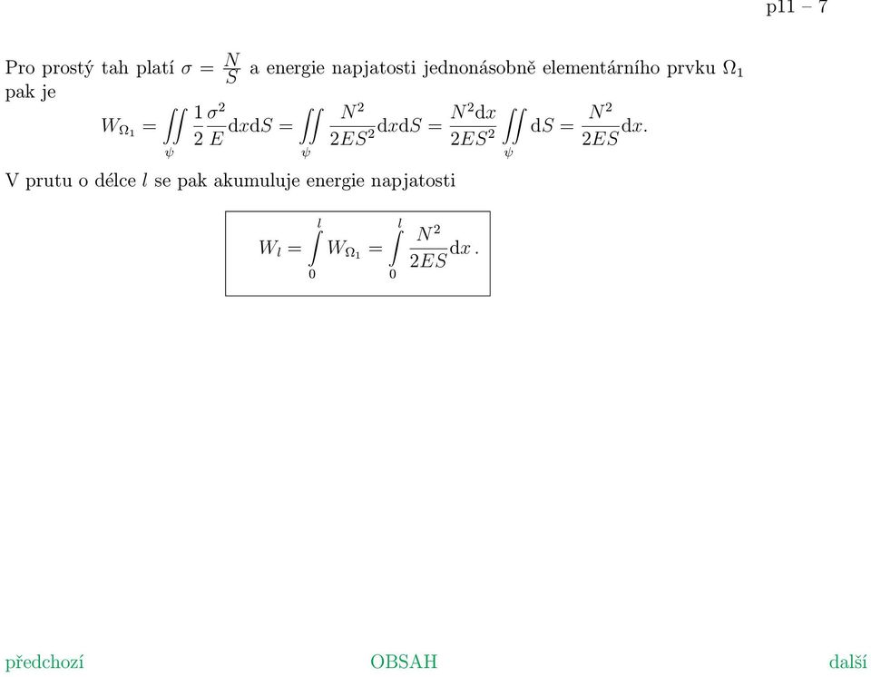 = N 2 2ES 2 dxds = N 2 dx 2ES 2 ds = N 2 2ES dx.
