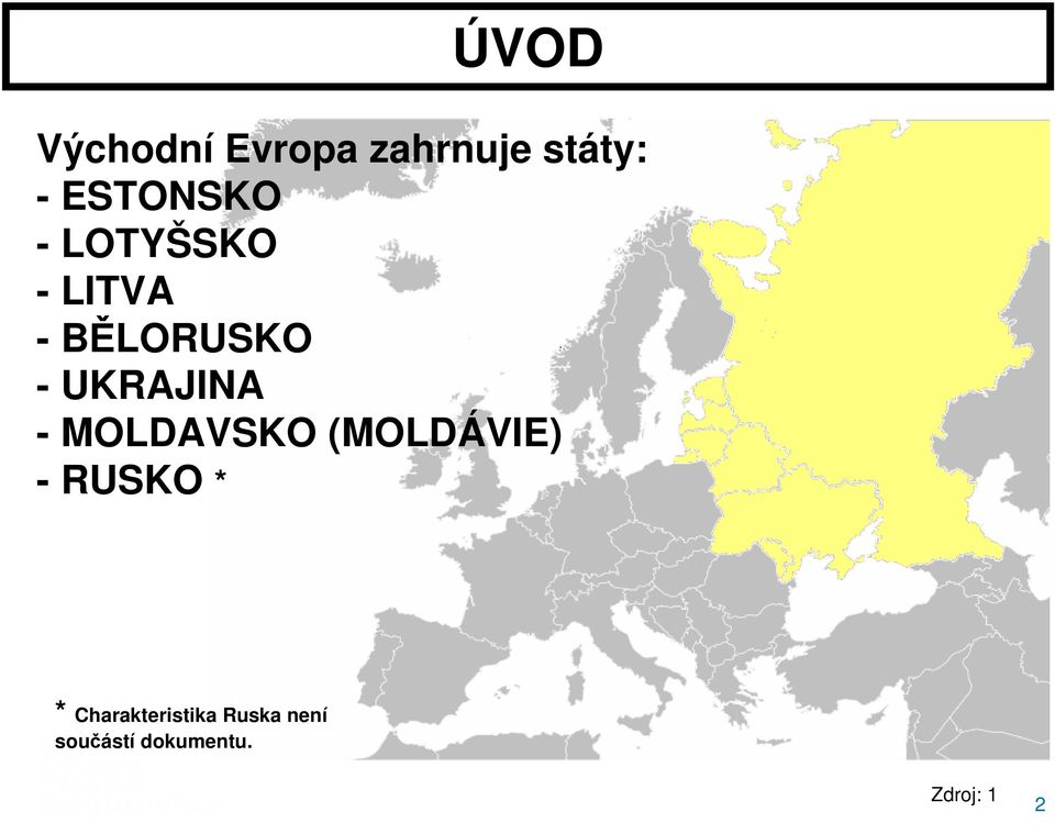 UKRAJINA - MOLDAVSKO (MOLDÁVIE) - RUSKO * *