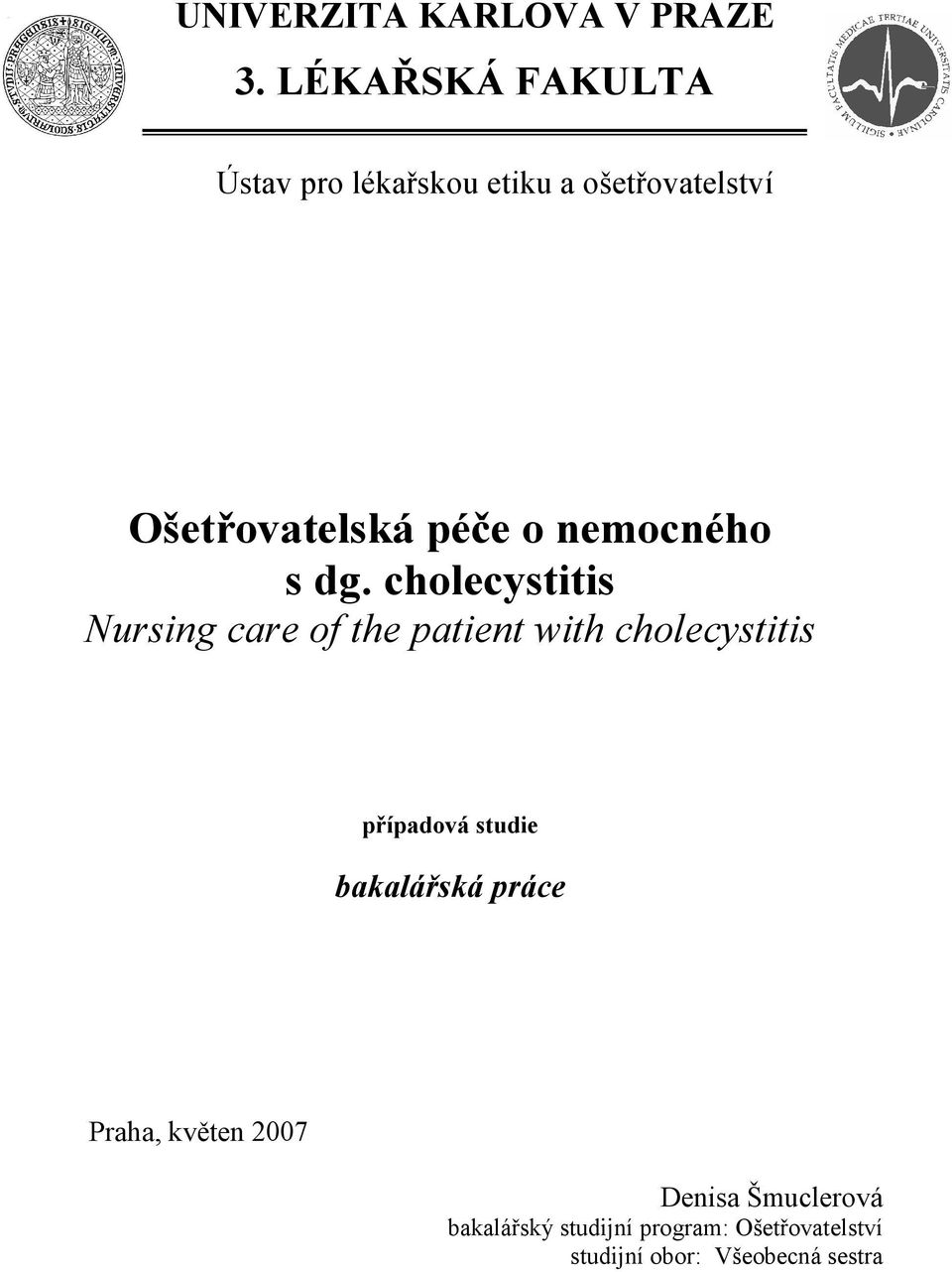 nemocného s dg.