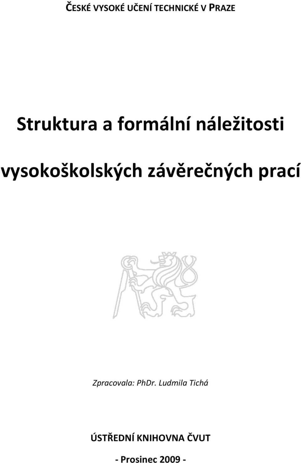 vysokoškolských závěrečných prací