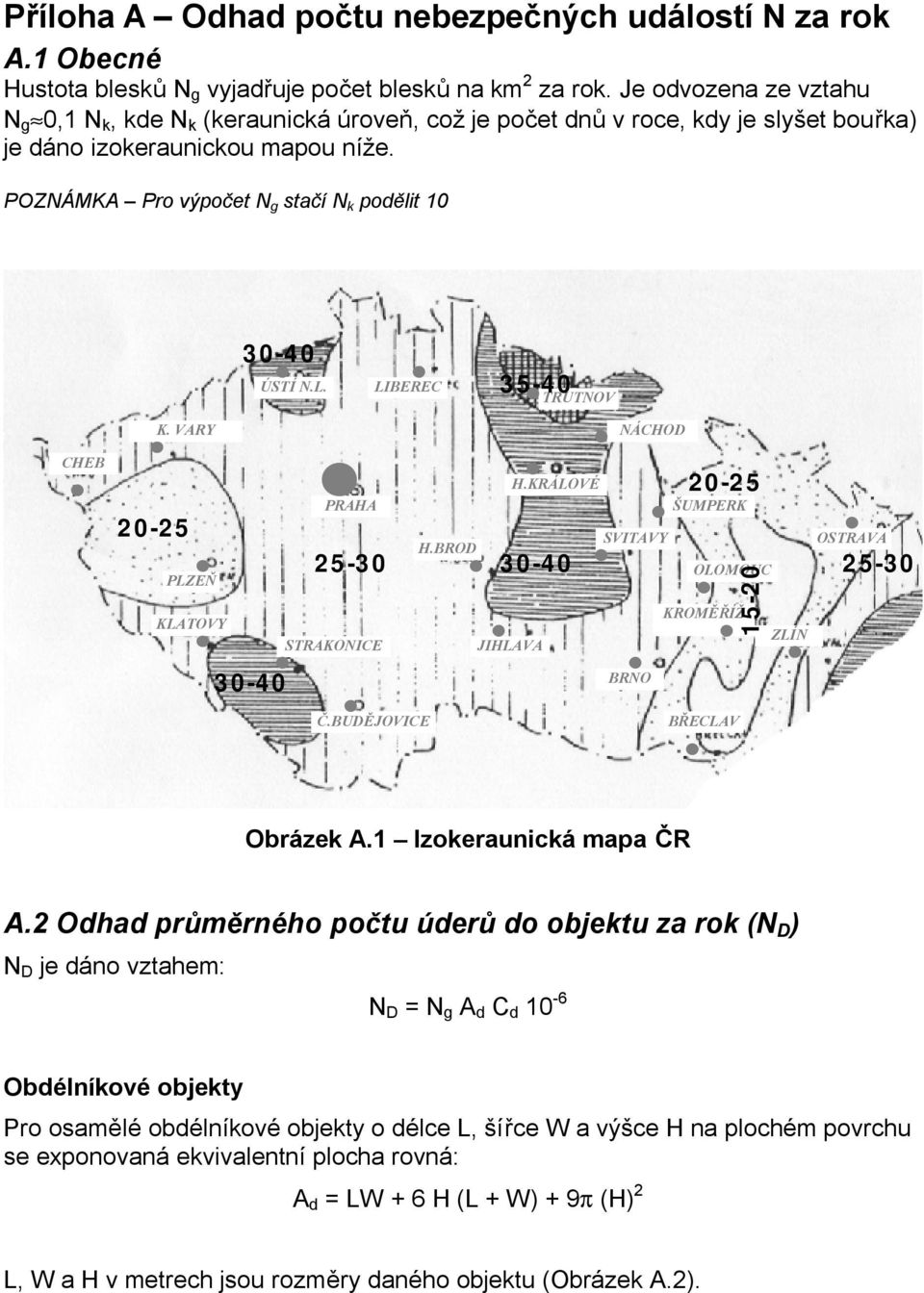 POZNÁMKA Pro výpočet N g stačí N k podělit 10 30-40 ÚSTÍ N.L. LIBEREC 35-40 TRUTNOV K. VARY NÁCHOD CHEB 20-25 PLZEŇ KLATOVY 30-40 H.KRÁLOVÉ PRAHA H.