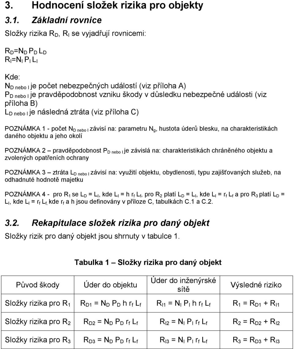 škody v důsledku nebezpečné události (viz příloha B) L D nebo I je následná ztráta (viz příloha C) POZNÁMKA 1 - počet N D nebo I závisí na: parametru N g, hustota úderů blesku, na charakteristikách