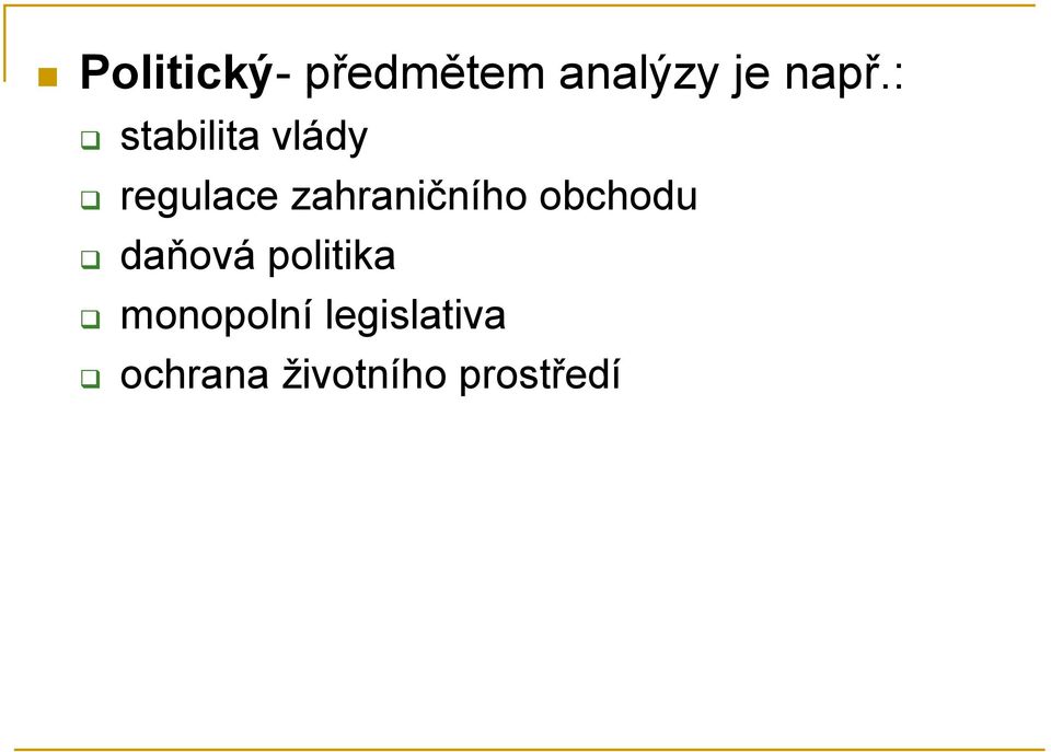 zahraničního obchodu daňová politika