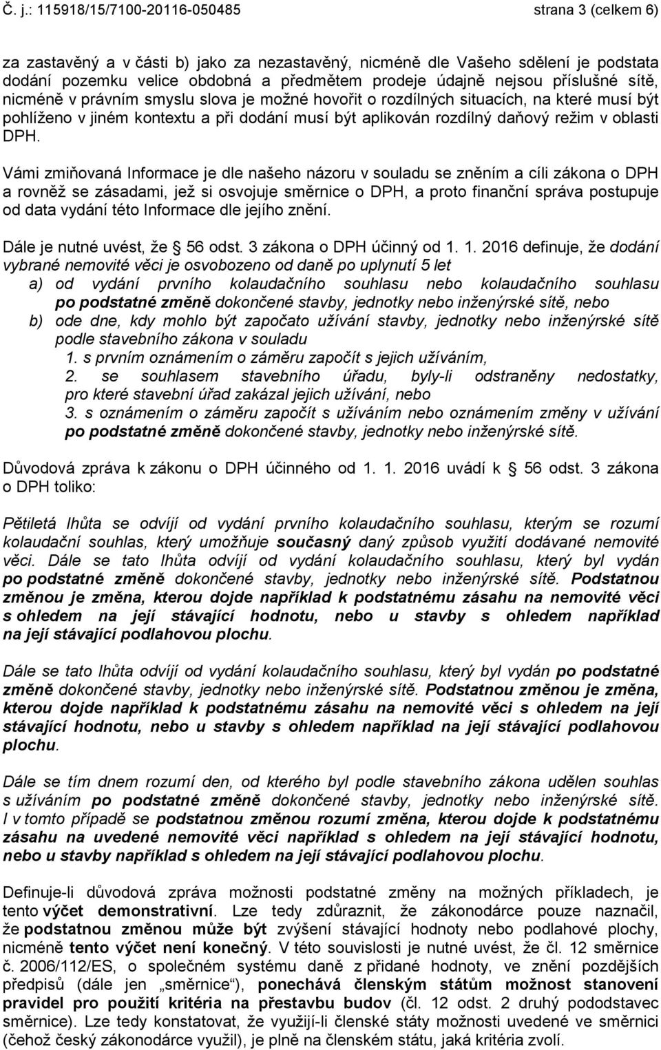 oblasti DPH.