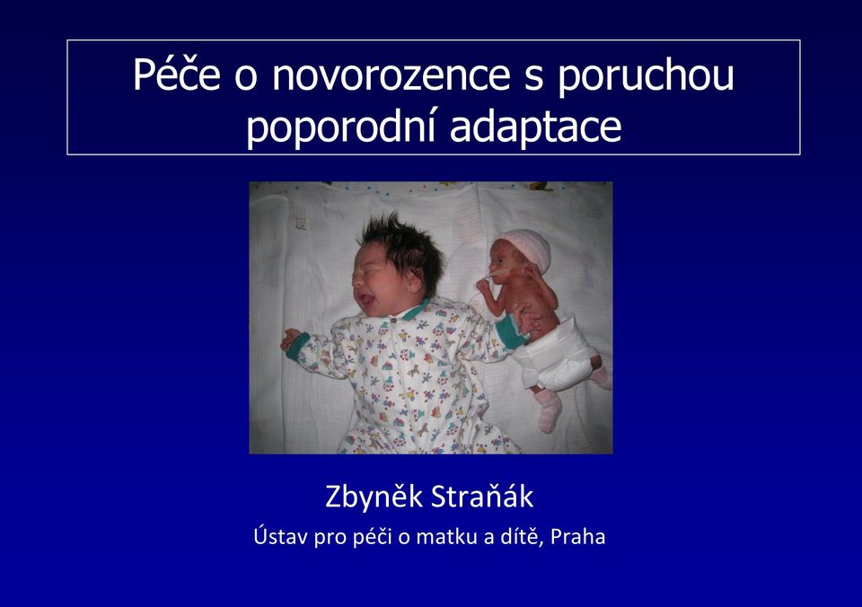 adaptace Zbyněk Straňák