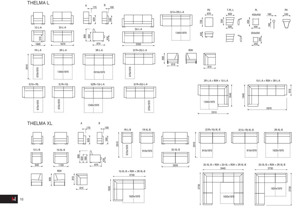 670x1970 1340x1970 2310 2970 170 100 1R-L-B 1R-XL-B 2(1R+1U)-XL-B 2(1U+1R)-XL-B 2R-XL-B 1U-L-B 2010 910x1970 2U-XL-B 2010 910x1970 910x1970 1820x1970 620 580 430 840 1100 870 1U-XL-B +