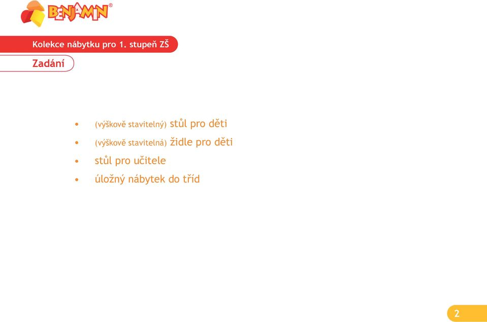 stavitelná) židle pro děti