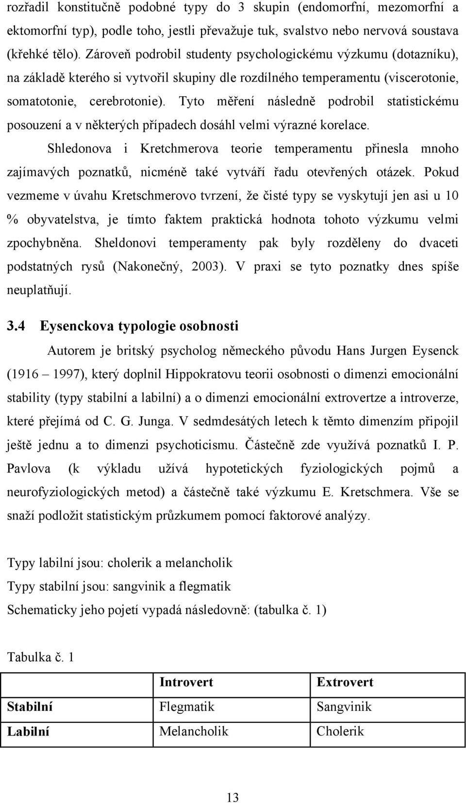 Tyto měření následně podrobil statistickému posouzení a v některých případech dosáhl velmi výrazné korelace.