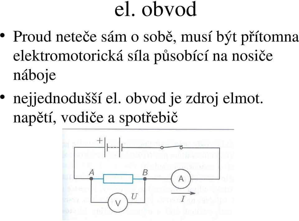 působící na nosiče náboje nejjednodušší