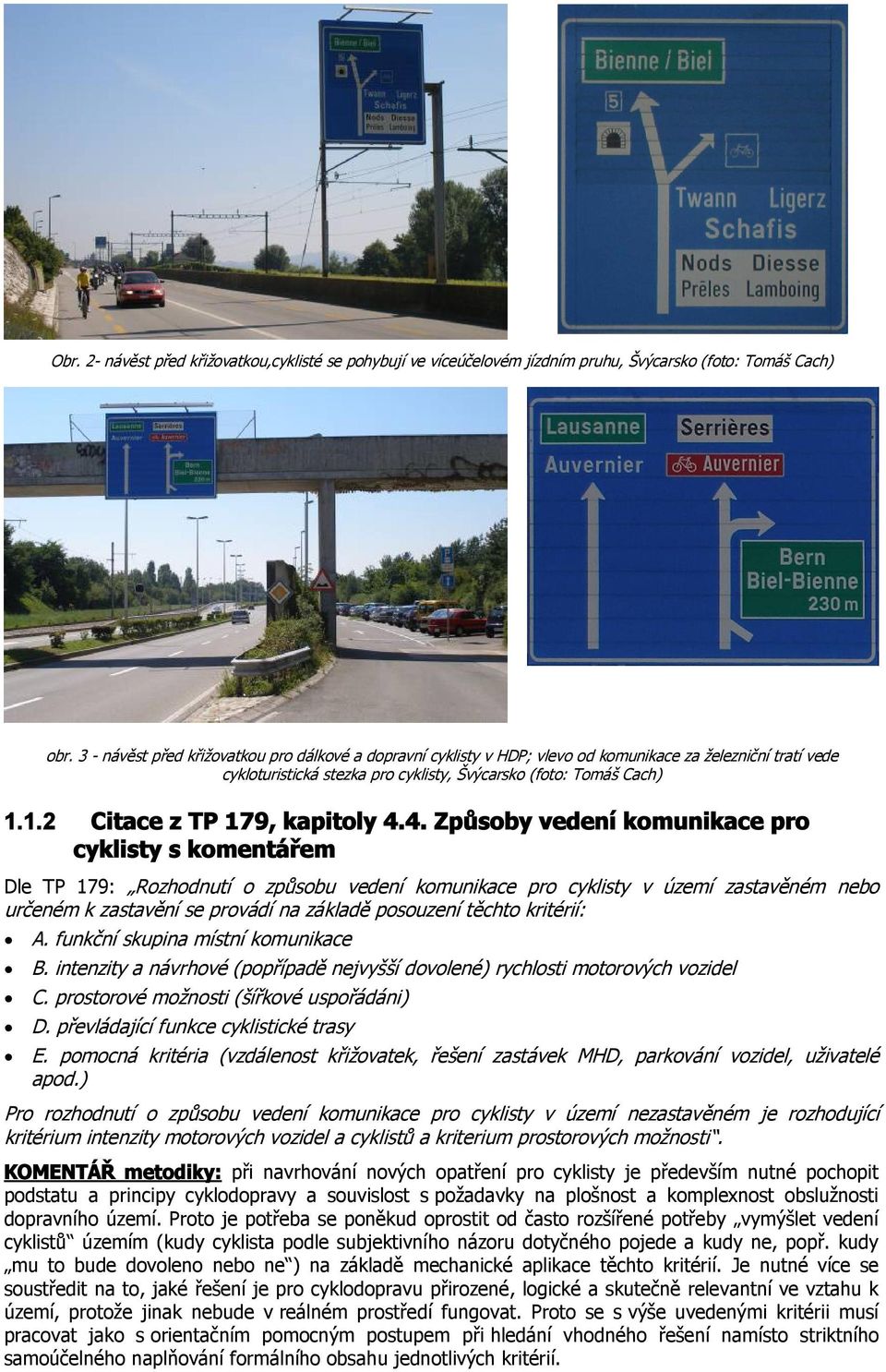 1.2 Citace z TP 179, kapitoly 4.