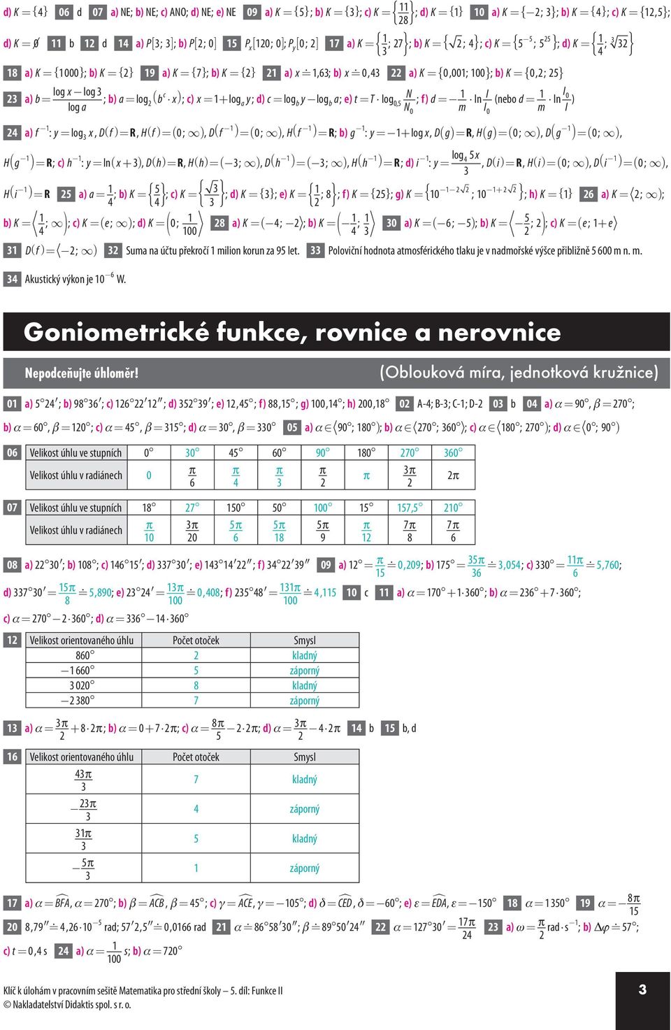 = log, D( f )=R, H( f )=( ), D( f ) = ( ), H( f ) = R b) g : = + log, D( g)=r, H( g)= ( ), D( g )= ( ), H( g )= R c) h : = ln ( + ), D( h)=r, H( h)= ( ), D( h ) = ( ), H( h ) = log R d) i : =, D(