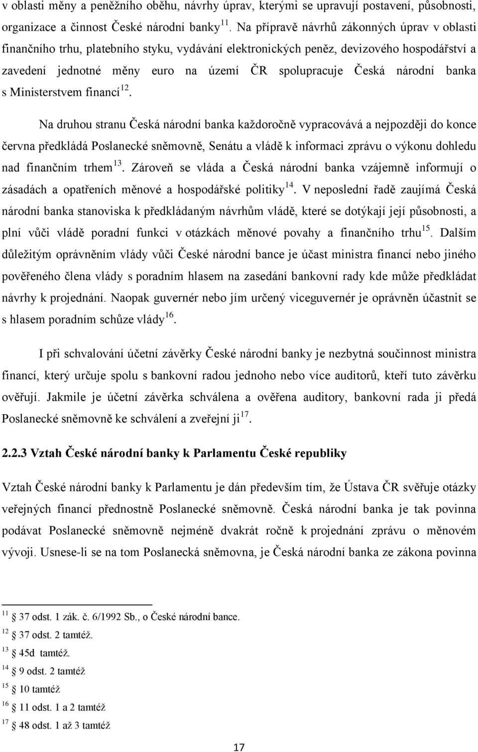 národní banka s Ministerstvem financí 12.