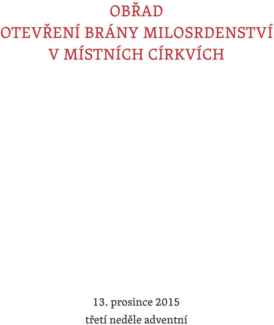 MÍSTNÍCH CÍRKVÍCH 13.