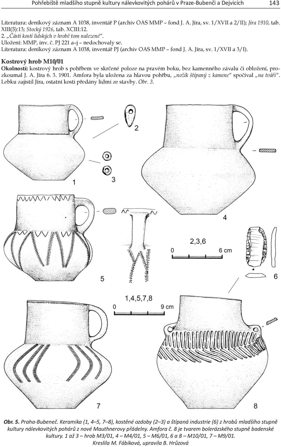Literatura: deníkový záznam A 1038, inventář PJ (archiv OAS MMP fond J. A. Jíra, sv. 1/XVII a 3/I).