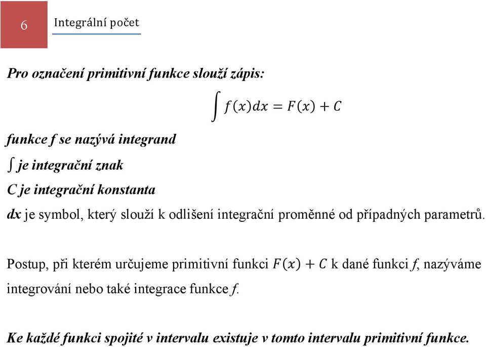 případných parametrů.