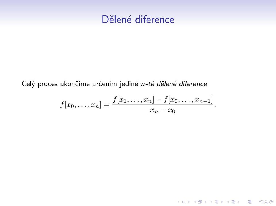 dělené diference f[x 0,.